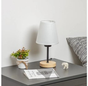 Brilagi - Stolná lampa NUBILA WOOD 1xE27/25W/230V dub/biela