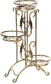 STOJAN NA KVETINÁČ CHERYL 100X65X28 CM ZLATÁ