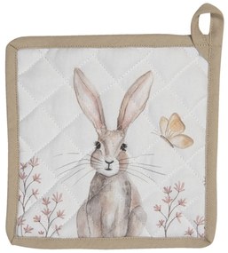 Podložka pod hrniec s motívom králikov Rustic Easter Bunny - 20 * 20 cm