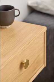Nočný stolík v dekore duba v svetloprírodnej farbe Monfort – Actona