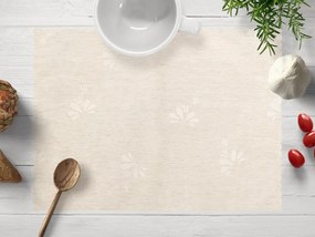 Biante Teflónové prestieranie na stôl TF-076 Kvetinový ornament na režnom 30x40 cm