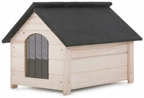 Búda pre psa zateplená veľkosti M odtieň prírodný