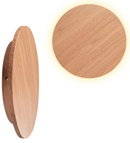 Toolight Toolight, LED nástenné svietidlo 20cm 12W APP1405-W WOOD, prírodná hnedá, OSW-03086