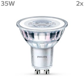 Philips LED GU10 3,5W 255lm 827 číra 36° 2 ks