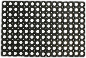 Home Elements Rohožka gumová Dierovaná čierna 40 x 60 cm