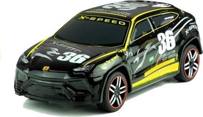 LEAN Toys Diaľkovo ovládané športové auto s ovládačom R/C, čierne