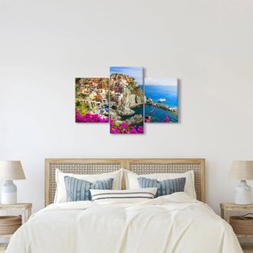 Obraz - Talianska dedinka Manarola (90x60 cm)