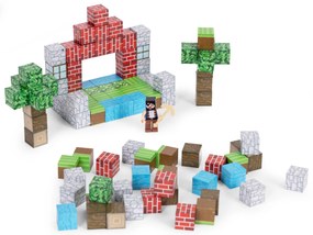 MULTISTORE Magnetická stavebnica pre deti 100 kusov kociek