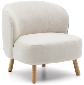 Krémové ženilkové kreslo Ulit – Kave Home