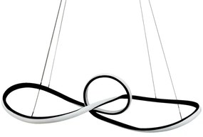 LED Luster na lanku MARCO LED/42W/230V čierna