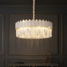 Toolight Závesné stropné osvetlenie APP1747-8CP 60 cm zlaté