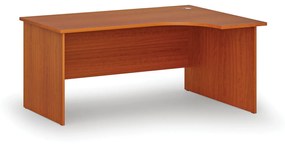 Kancelársky rohový pracovný stôl PRIMO WOOD, 1600 x 1200 mm, pravý, čerešňa