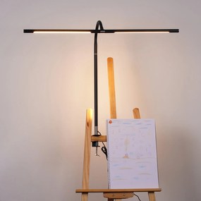 Stolná LED lampa NOX, svorka, diaľkové ovládanie