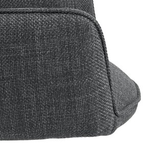 Tmavosivé čalúnené jedálenské kreslá v súprave s podrúčkami 2 ks Glenda – Actona