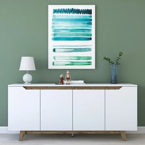 Skrinka Good White and Walnut