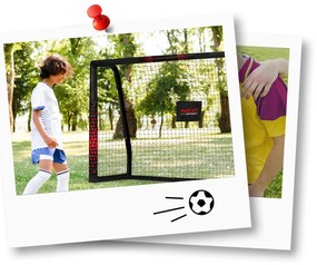 Neo-Sport Futbalová bránka 180 x 120 x 60 cm NS-463 čierno-červená