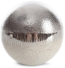 DEKORAČNÁ GUĽA MAX 11X11 CM KRÉMOVÁ