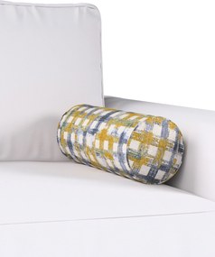 Jednoduchý valcový vankúš farba produktu modrá látka zapletaná, vzorované