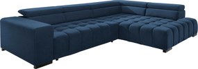 XXXLutz ROHOVÁ SEDAČKA, textil, modrá MID.YOU - Sedačky - 000694006507