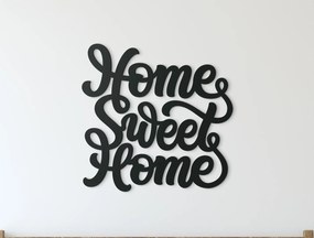drevko Nálepka na stenu Home Sweet Home Rozmer obrazu: 40 x 40,5 cm, Farba dekorácie: Čierna