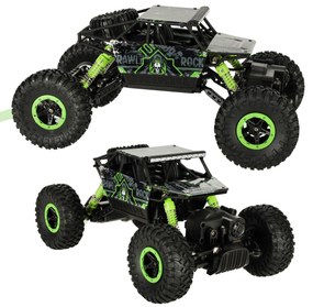 KIK RC Rock Crawler 1:18 terénne auto 4x4, zelené