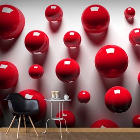 Artgeist Fototapeta - Red Balls Veľkosť: 147x105, Verzia: Samolepiaca