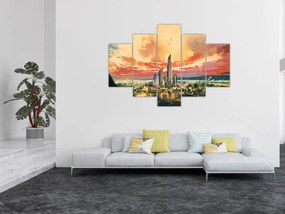 Obraz - Maľované mesto (150x105 cm)