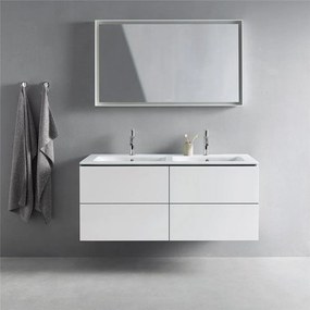 DURAVIT ME by Starck dvojumývadlo do nábytku s dvomi otvormi, dva prepady, 1300 x 490 mm, biela matná, 2336133200