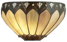 Tiffany svietidlo nástenné PEARL BEIGE
