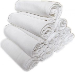 Polášek Detské biele látkové plienky štandard - 10 ks - 70 x 70 cm