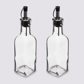 Sklenená fľaša na olej/ocot Twin 160 ml sada 2ks