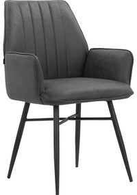 Antracitové jedálenské stoličky v súprave 2 ks Anzo – Støraa