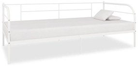Rám dennej postele, biely, kov 90x200 cm