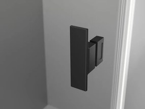 Mexen, Mexen Mist Duo výklopný sprchový kút 110 x 70 cm, čierna mriežka - 8A4-110L-070P-70-77
