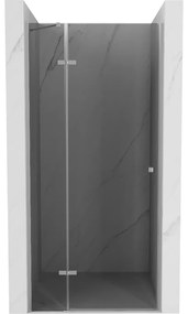 Mexen Roma, sprchové dvere do otvoru 80 x 190 cm, 6mm šedé sklo, chrómový profil, 854-080-000-01-40