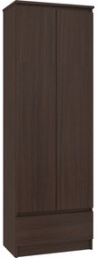 Regál R 60 cm 1 zásuvka 2 dvierka wenge