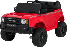 Elektrické autíčko Toyota Land Cruiser PRADO červené