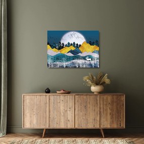 Sklenený obraz - Polárna krajina (70x50 cm)