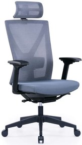 OFFICE MORE Kancelárska stolička NYON šedá