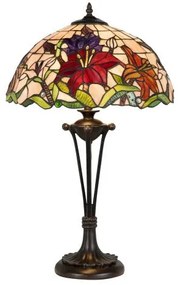 Lampa Tiffany stolová ORCHIDEA 64*Ø40 2*E27