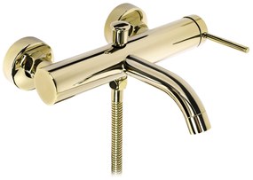 Rea Spot, vaňová batéria s ručnou sprchovou súpravou, zlatá lesklá, REA-B2081