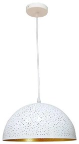 Luster na lanku 1xE27/60W/230V pr. 30 cm biela