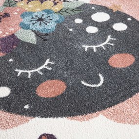 Dekorstudio Okrúhly koberec do detskej izby ANIME - obláčiky 917 Priemer koberca: 160cm