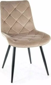 SI Stolička Ralph Velvet tmavá béžová