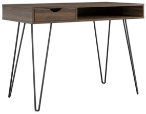 Pracovný stôl v dekore orecha 49x104 cm Concord – Novogratz