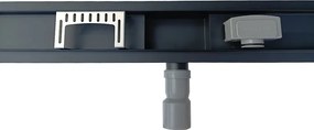 BPS-koupelny Sprchový odtokový žľab DL01 DELTA G4 HYD-2676 70 cm, čierny