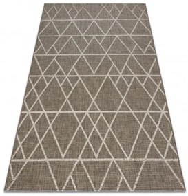 Koberec Šnúrkový SIZAL FLOORLUX 20508 taupe / champagne Trojuholníky