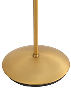 Moderná stojaca lampa bronzová vrátane LED 3-stupňovo stmievateľná nabíjateľná - Waldorf