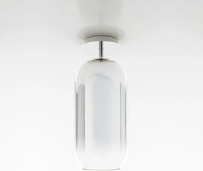 Artemide Gople stropné svietidlo, strieborné, E27, 500mm, design Big