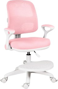 Detská rastúca stolička Neoseat JUNI 020 — látka, prateľný poťah, ružová